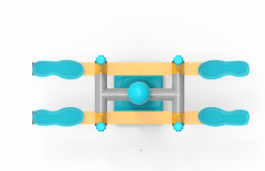 Ciftli Havada Gezinim Aleti KLF-08 | Dış Mekan Spor Aletleri | Erse Kent Mobilyaları